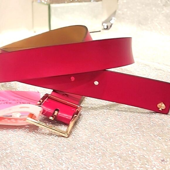 Kate Spade 32MM Centervar Belt- Pomegranate Juice main image 4